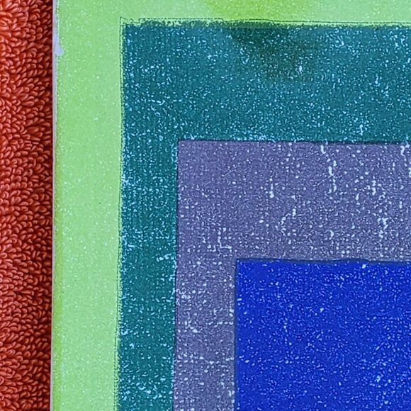 Josef Albers "Study for Homage to a Square" Ceramic Plate limited edition 12x12" - Picture 2 of 11